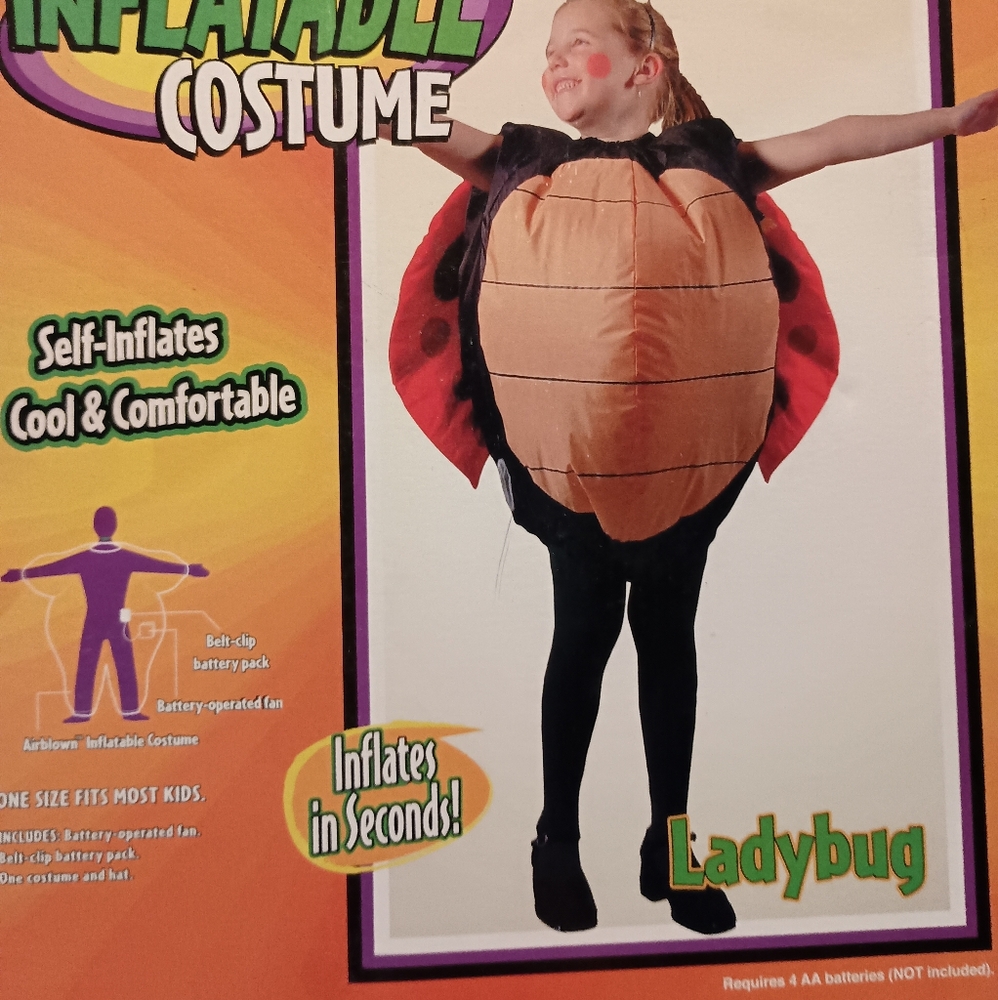 Airblown Inflatable Ladybug Costume and headband!
